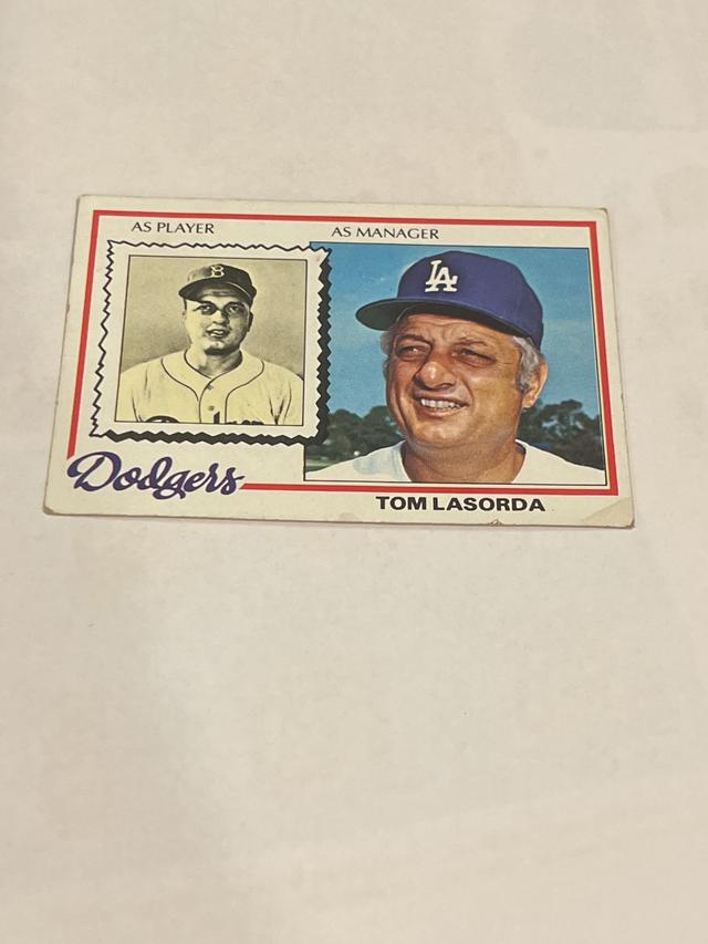 1978 Topps Tom Lasorda Manager 1978 Topps Baseball Set #189