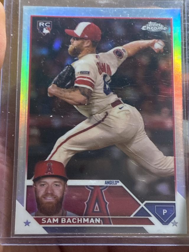 2023 Topps Chrome Update Series Sam Bachman BASE Refractor #USC165