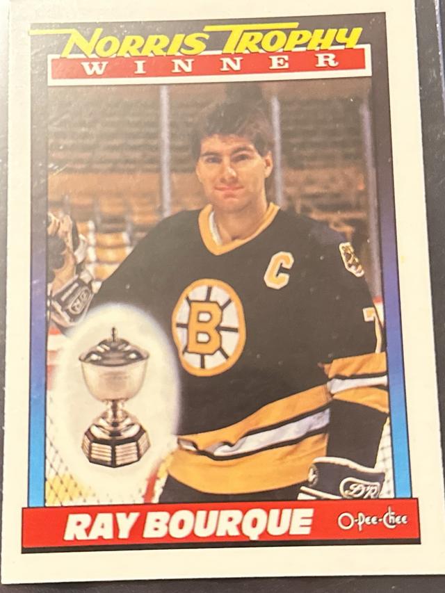 1991-92 O-Pee-Chee Hockey Ray Bourque ﻿Set #517