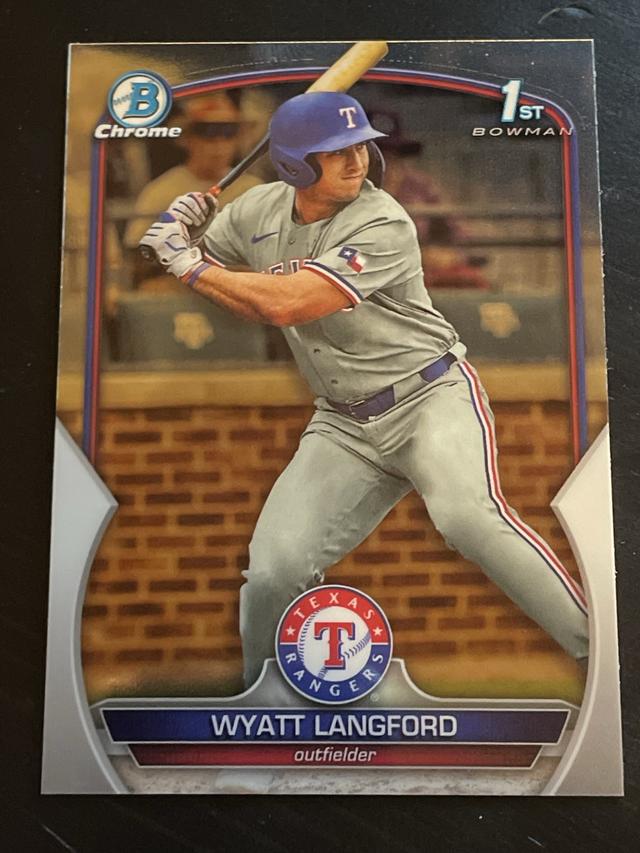 2023 Bowman Draft Wyatt Langford Chrome #BDC-106