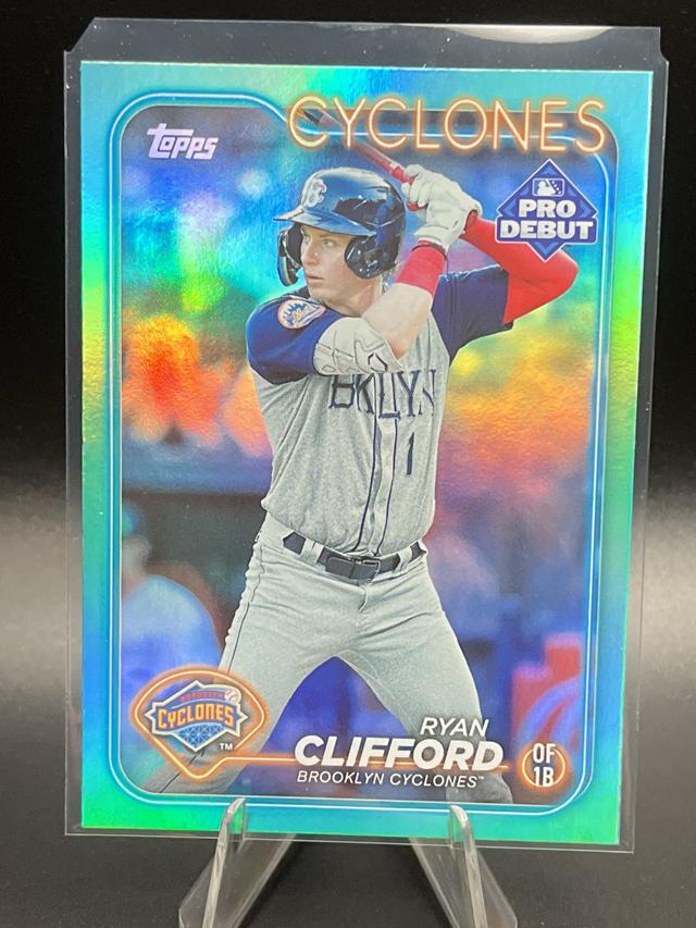 2024 Topps Pro Debut Ryan Clifford ﻿Base Set Aqua Foil /75 #PD-91