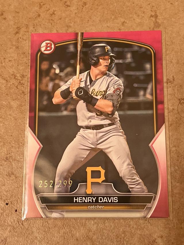 2023 Bowman Henry Davis PAPER PROSPECTS Fuschia /299 #BP-14