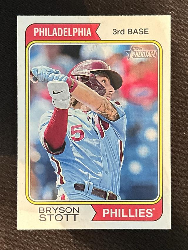 2023 Topps Heritage Bryson Stott BASE #243