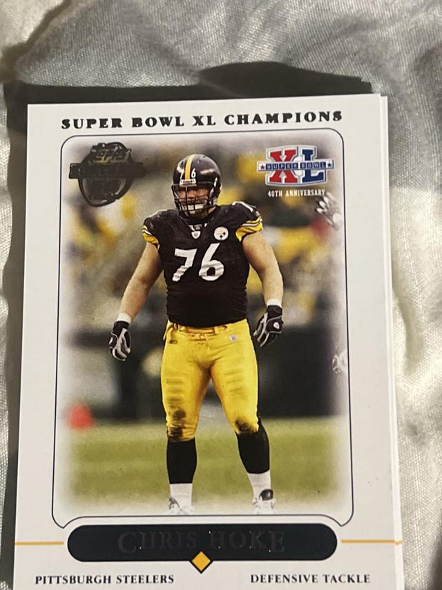 2006 Topps Pittsburg Steelers Super Bowl Champions Chris Hoke ﻿Base #35