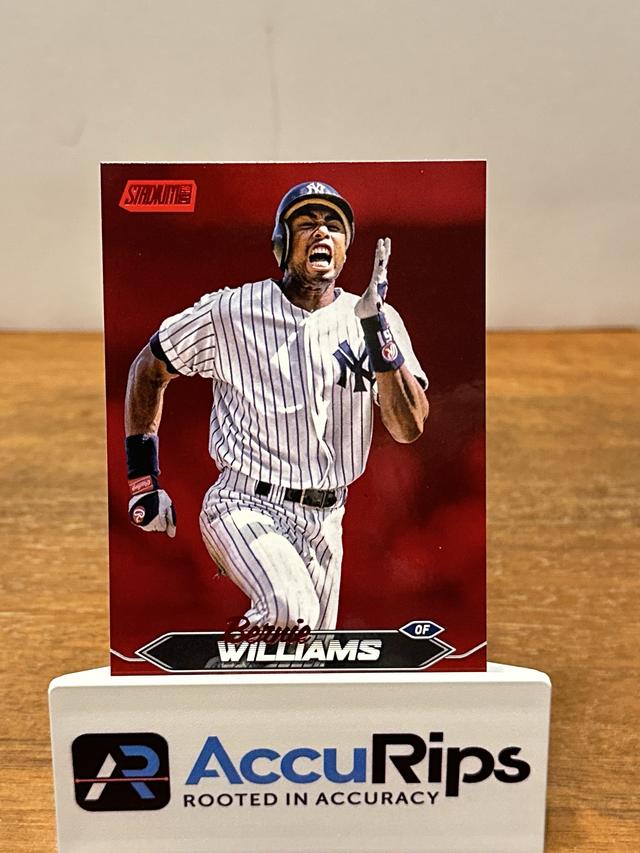 2024 Topps Stadium Club Bernie Williams ﻿Base Set Red Foil #196