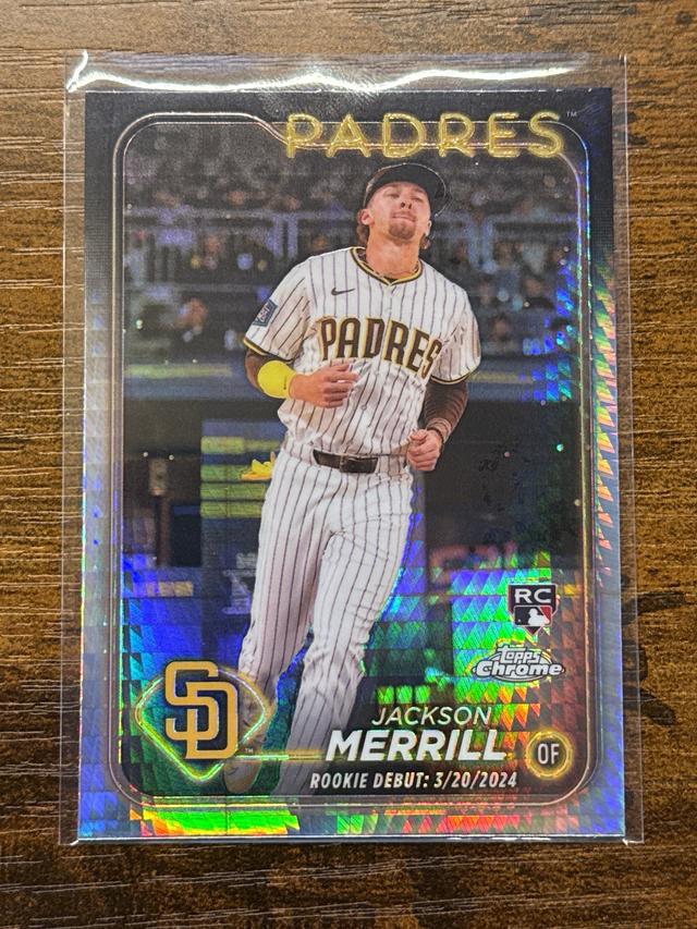 2024 Topps Chrome Update Jackson Merrill ﻿X-Fractor RC #USC57