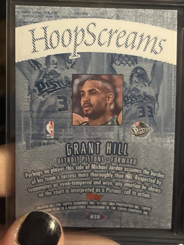 1997-98 Topps Stadium Club Grant Hill ﻿Hoop Screams #HS6