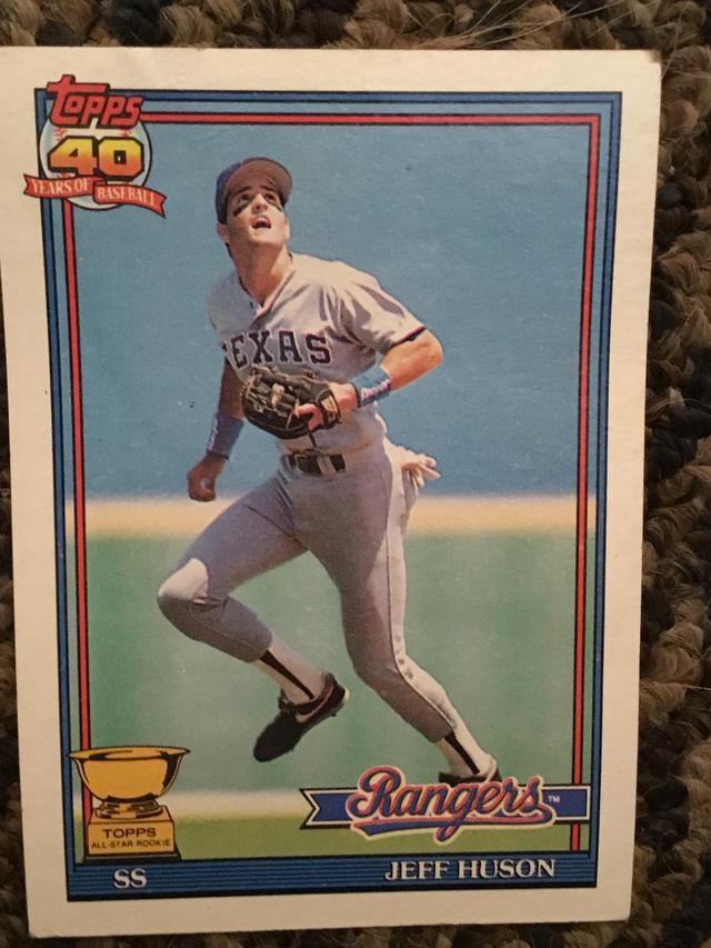 1991 Topps Jeff Huson Base Set #756