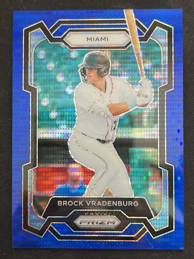 2024 Panini Prizm Brock Vradenburg ﻿Base Set Blue Pulsar Prizms /75 #153