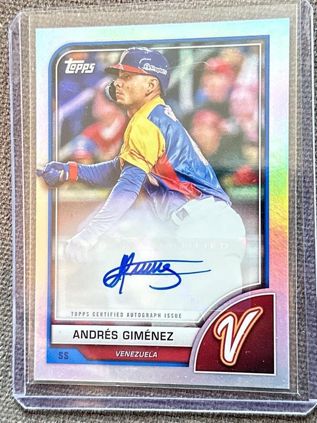 2023 Topps World Classic Andrés Giménez AUTOGRAPH VARIATIONS #AV-AG