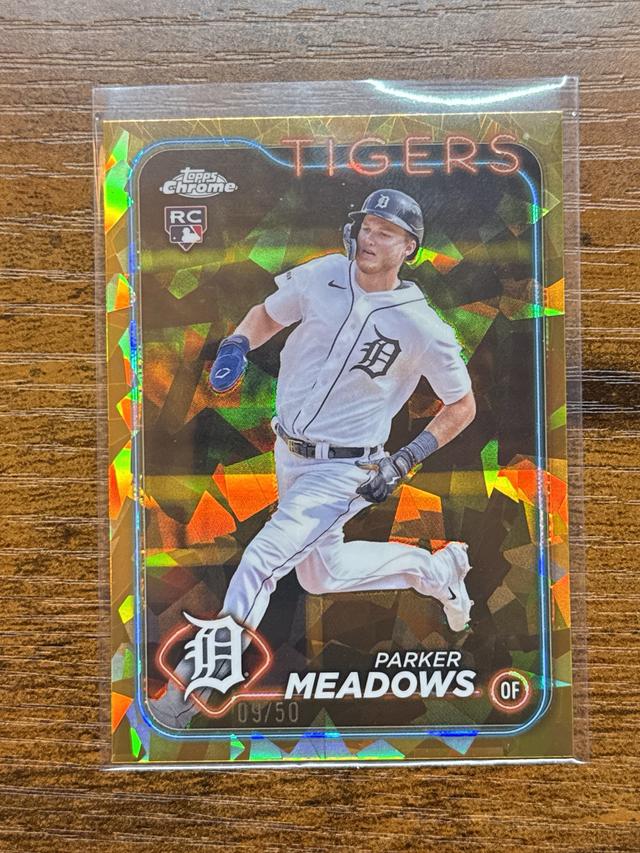 2024 Topps Chrome Sapphire Parker Meadows ﻿RC Gold /50 #516