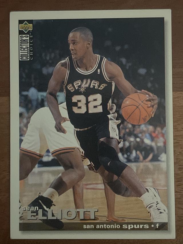 1996-97 Topps Finest Sean Elliott Base Set #68