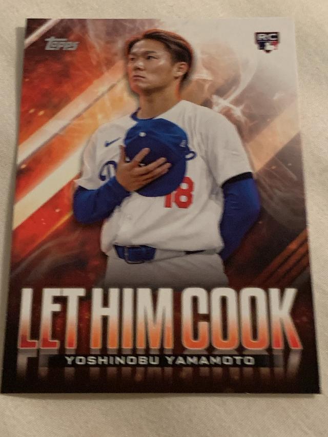 2024 Topps Update Series Yoshinobu Yamamoto Let Him Cook #LHC-15