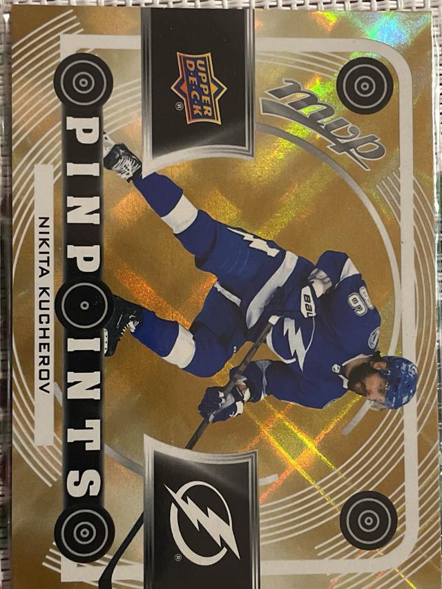 2022-23 Upper Deck MVP Nikita Kucherov Pinpoints Set Gold #PP-3