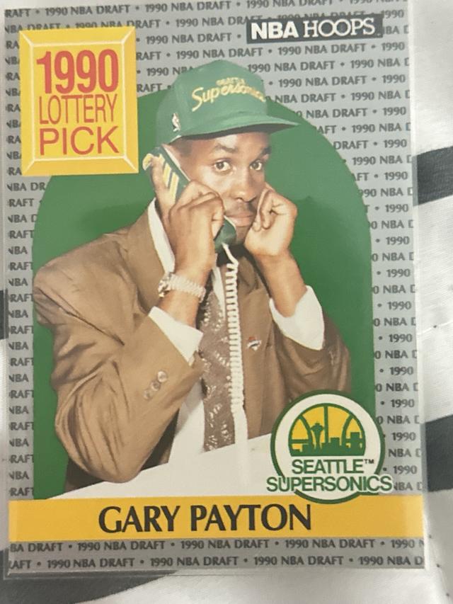 1990-91 Hoops Basketball Gary Payton ﻿Base #391