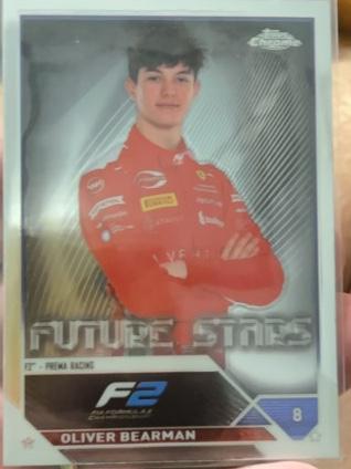 2023 Topps Chrome Formula 1 Oliver Bearman Base Set #71