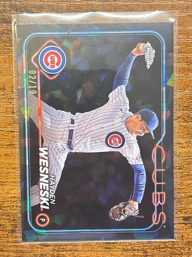 2024 Topps Chrome Sapphire Hayden Wesneski  Black /10 #337 Chicago Cubs Pitcher