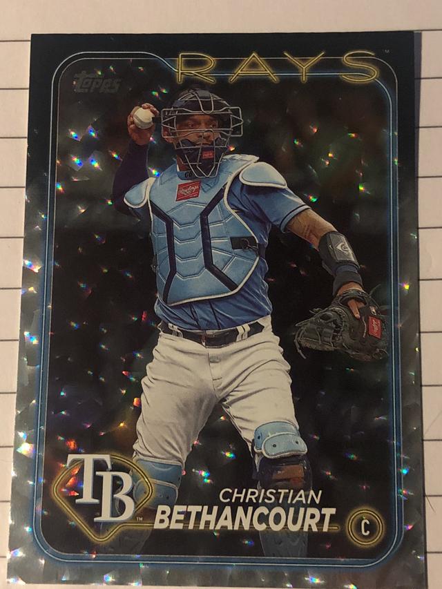 2024 Topps Series 1 Christian Bethancourt BASE CARD SET Silver Crackle Foil #96