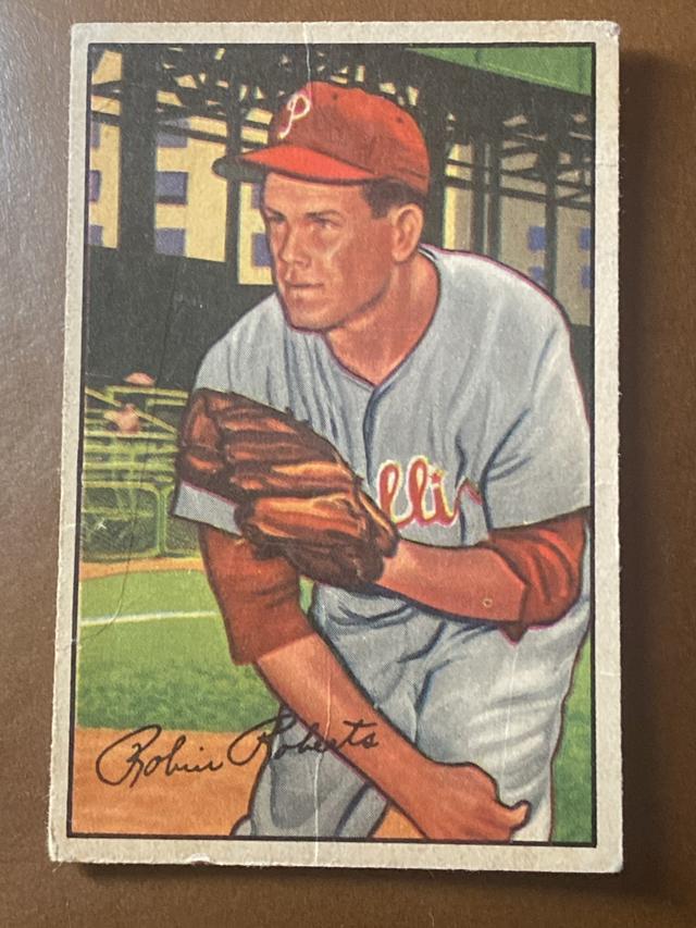 1952 Bowman Cards Robin Roberts Base Set #4