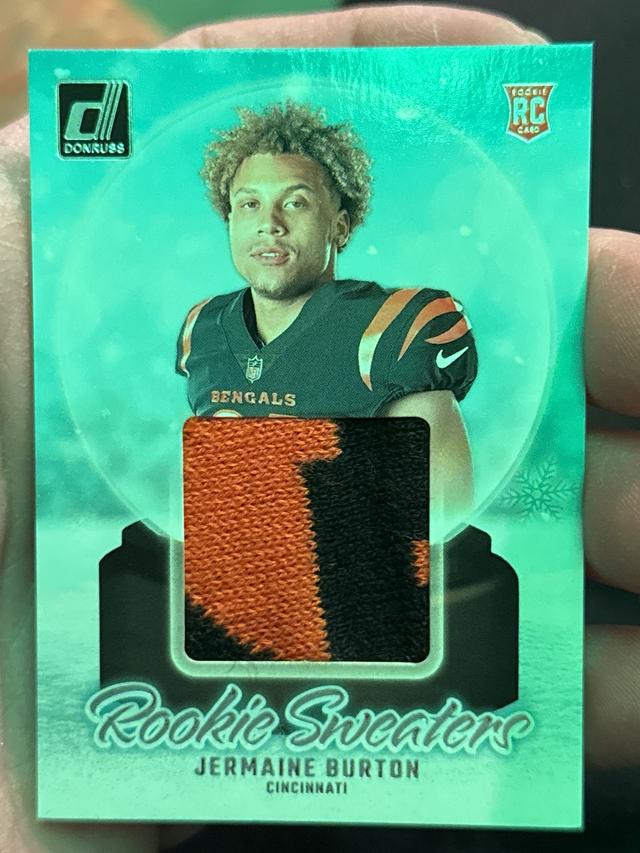 2024 Donruss Football Jermaine Burton Rookie Holiday Sweater #RHS-JBU