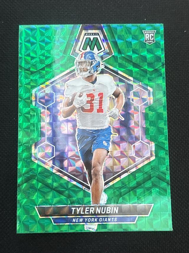 2024 Panini Mosaic Football Tyler Nubin Rookies Green #346