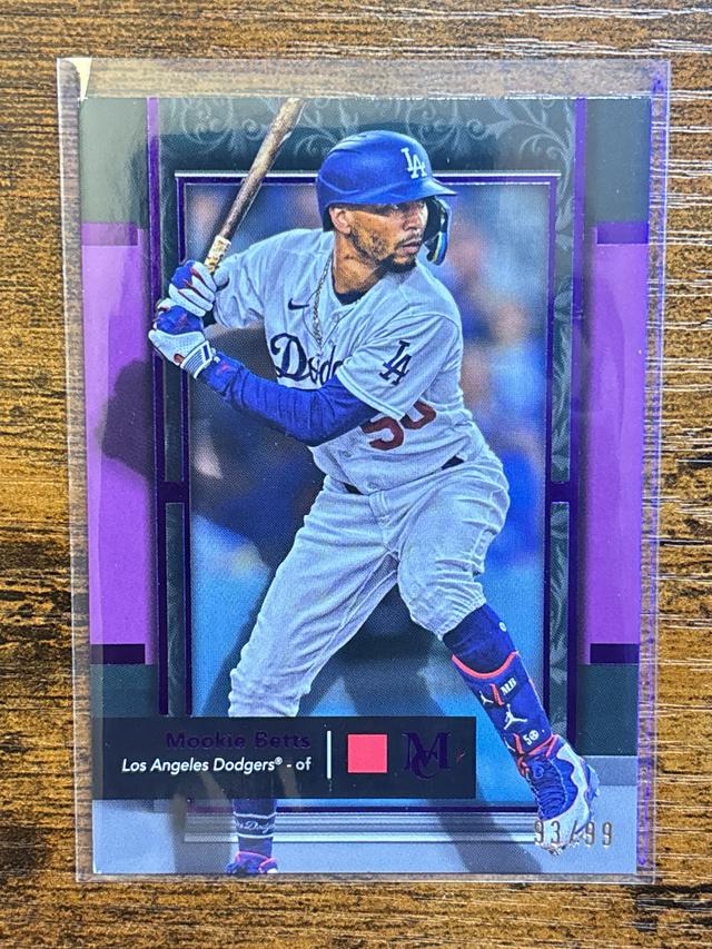 2024 Topps Museum Collection Mookie Betts ﻿Purple Amethyst /99 #7 Dodgers WS