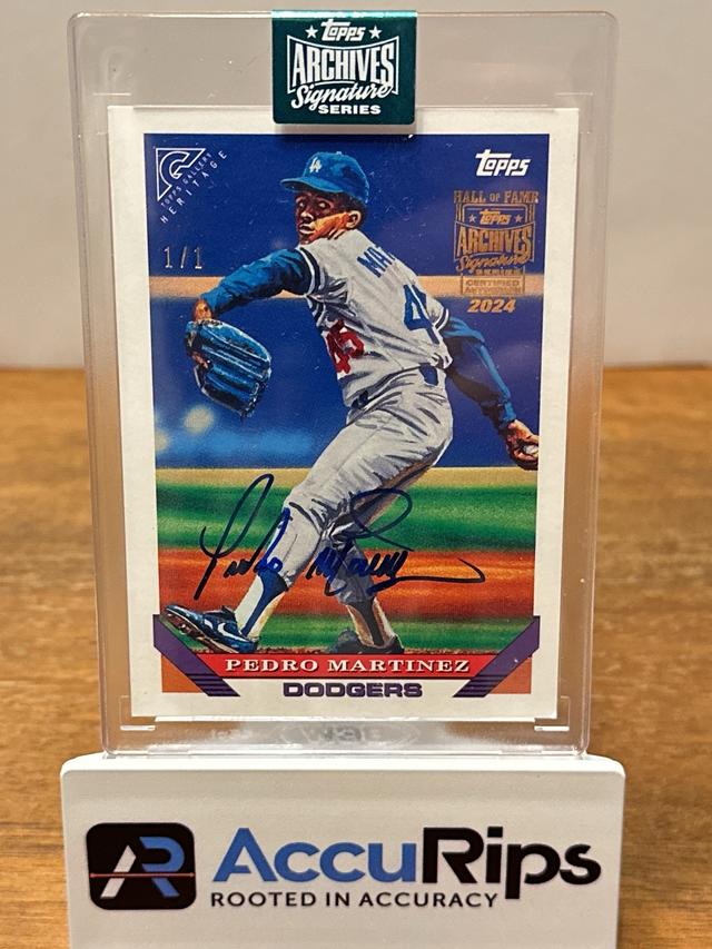 2024 Topps Archives Signatures Pedro Martinez 1/1 #557