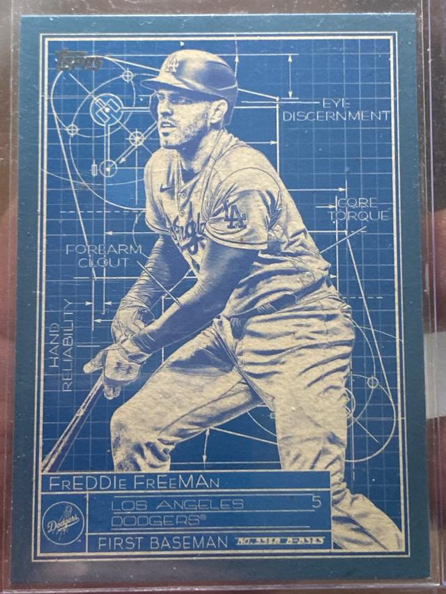 2024 Topps Series 1 Freddie Freeman SUPERSTAR BLUEPRINT #SB-12