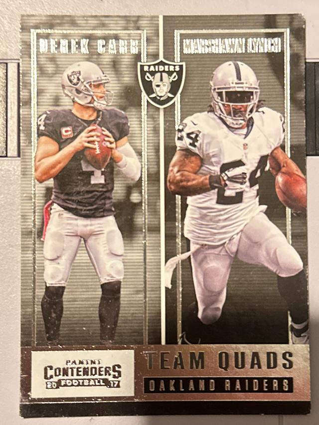 2017 Panini Contenders Football Oakland Raiders Team Quads Set #TQ-7