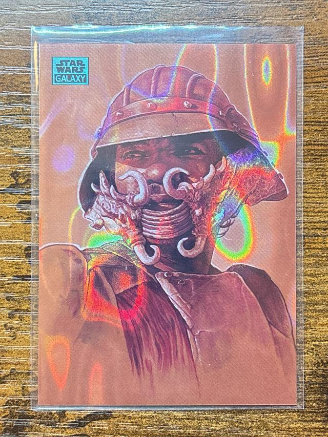 2024 Topps Star Wars Chrome Galaxy Lando Calrissian Aqua Lava Refractor /175 #62