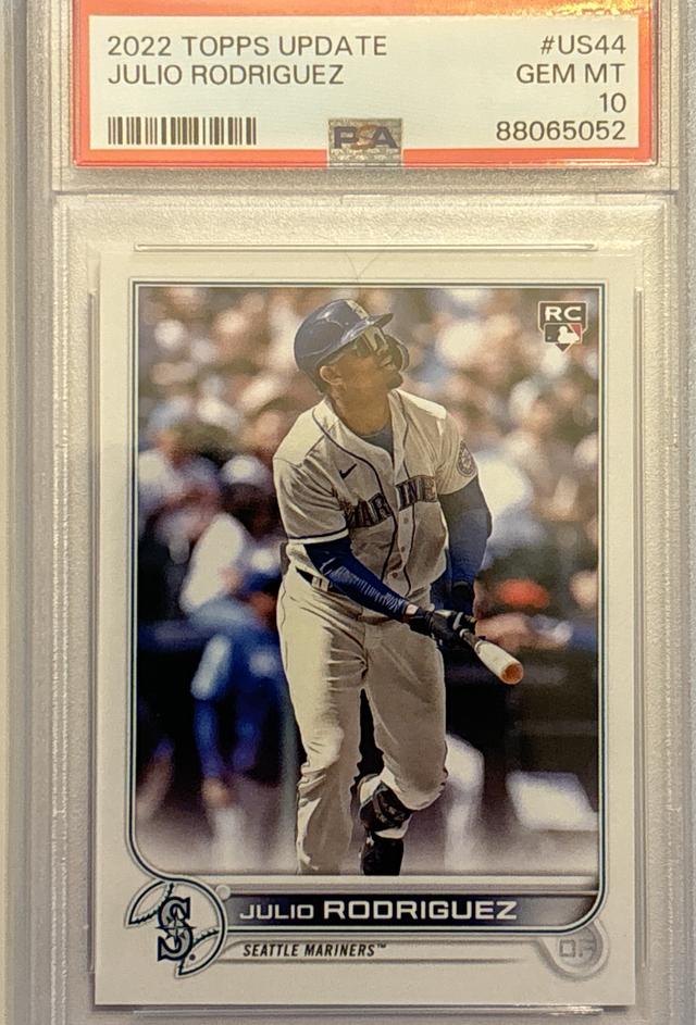 2022 Topps Update Julio Rodriguez PSA 10 ﻿Base Set #US44