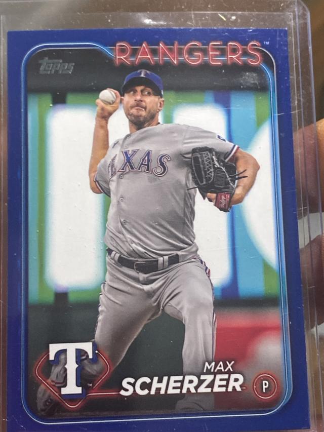 2024 Topps Series 2 Max Scherzer BASE SET Royal Blue #600