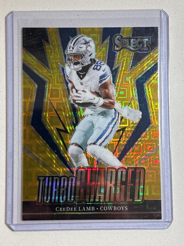 2023 Panini Select CeeDee Lamb Turbocharged Gold Prizms /10 #TUR-CLA