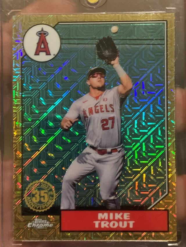 2022 Topps Chrome Silver Pack Mike Trout #T87C-50