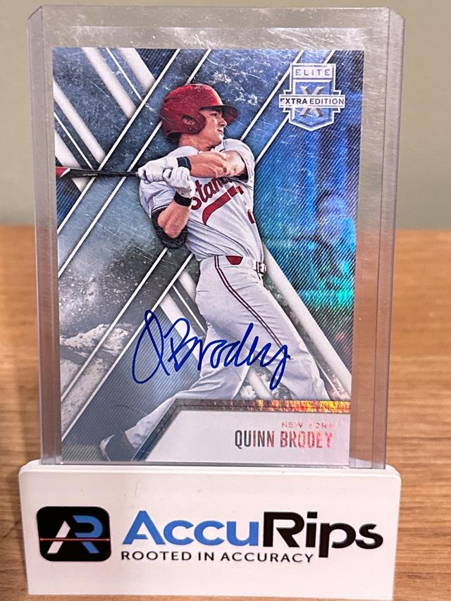 2017 Panini Elite Extra Edition Quinn Brodey Autographs Set #97