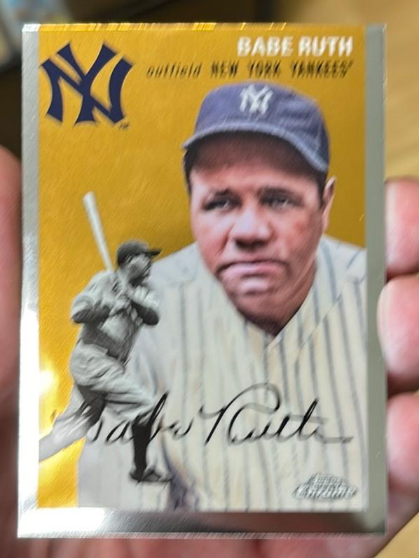 2023 Topps Chrome Platinum '54 Babe Ruth BASE CARDS #312