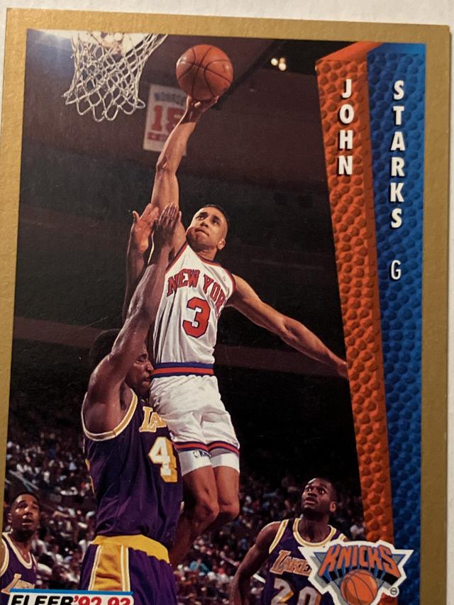 1992-93 Fleer Basketball John Starks ﻿Base #156