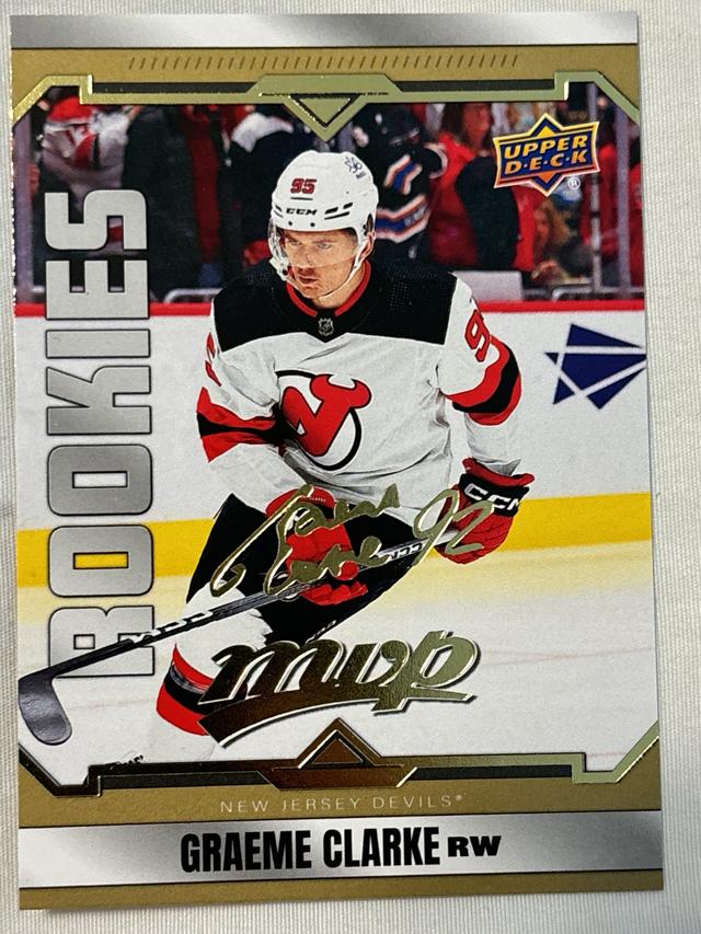 2024-25 Upper Deck MVP Graeme Clarke SP Gold Script #225