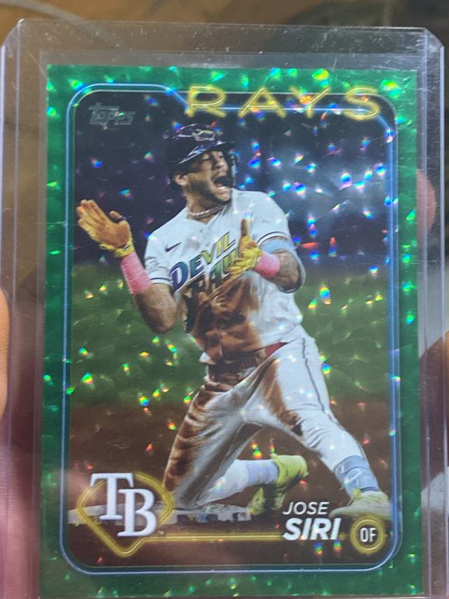 2024 Topps Series 2 Jose Siri BASE SET Green Foil /499 #436