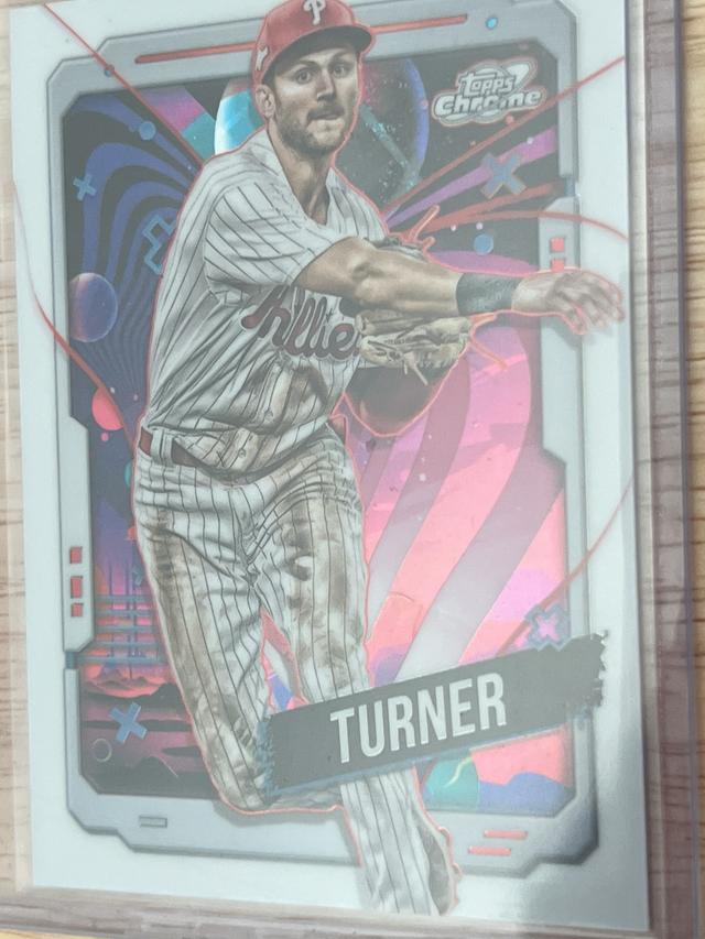 2024 Topps Cosmic Chrome Trea Turner ﻿Base Set White Hole #54