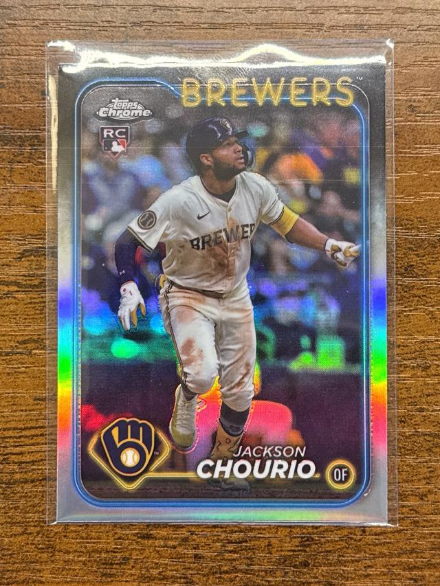 2024 Topps Chrome Update Jackson Chourio ﻿Base Set Refractors #USC18