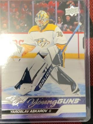 2023-24 Upper Deck Series 1 Yaroslav Askarov Base Young Guns Rookies Set #204