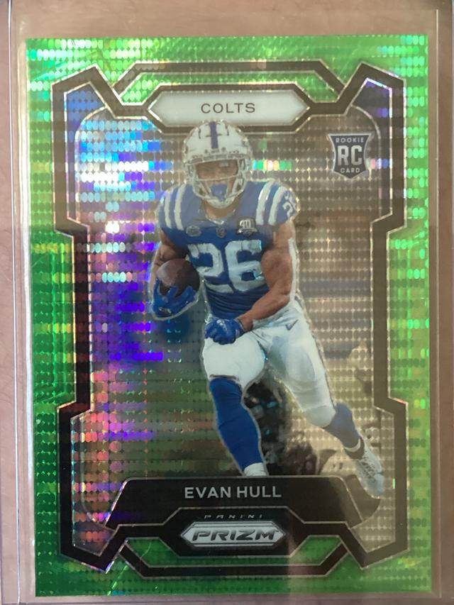 2023 Panini Prizm Football Evan Hull Base Rookies Set #344