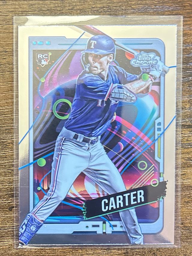 2024 Topps Cosmic Chrome Evan Carter #32 Rangers Rookie RC