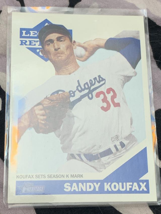 2015 Topps Heritage Sandy Koufax A Legend Retires Set #SK-13