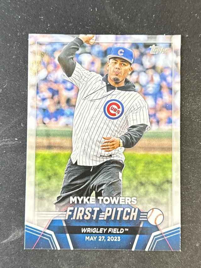 2024 Topps Series 2 Myke Towers 2023 FIRST PITCH #FP-2