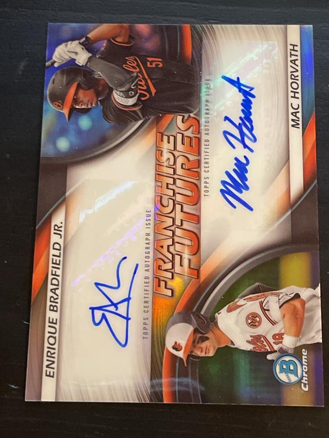 2023 Bowman Draft Mac Horvath / Enrique Bradfield Jr. /99 #FFDA-BH