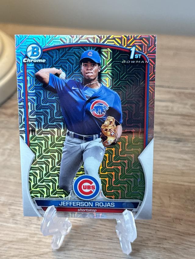 2023 Bowman Chrome Mega Jefferson Rojas Base Chrome Prospects Mojo #BCP-70