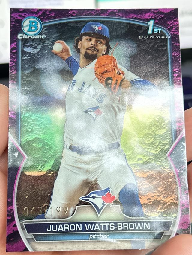 2023 Bowman Draft Juaron Watts-Brown Bowman Chrome #BDC-113