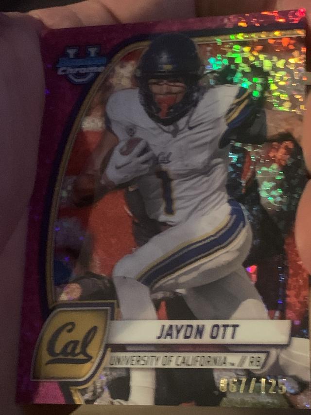 2024 Bowman Chrome University Jaydn Ott Fuchsia Mini Diamond Refractors #95